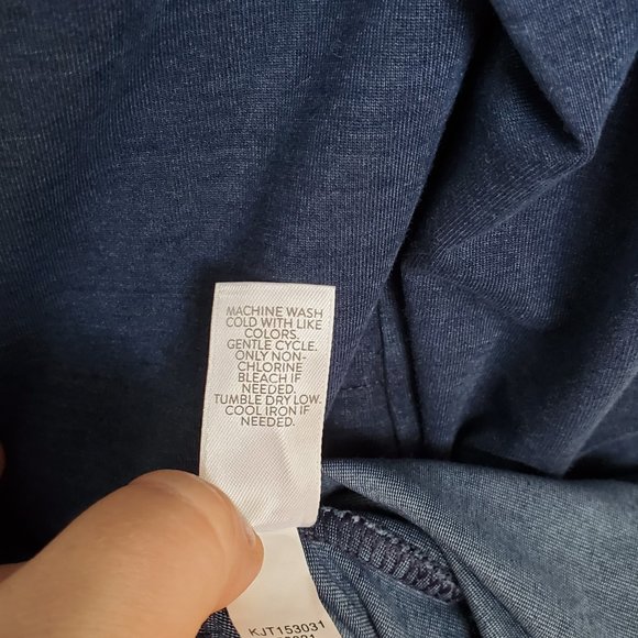 Pure Jill Indigo Wrap Cardigan Size M - Picture 8 of 11
